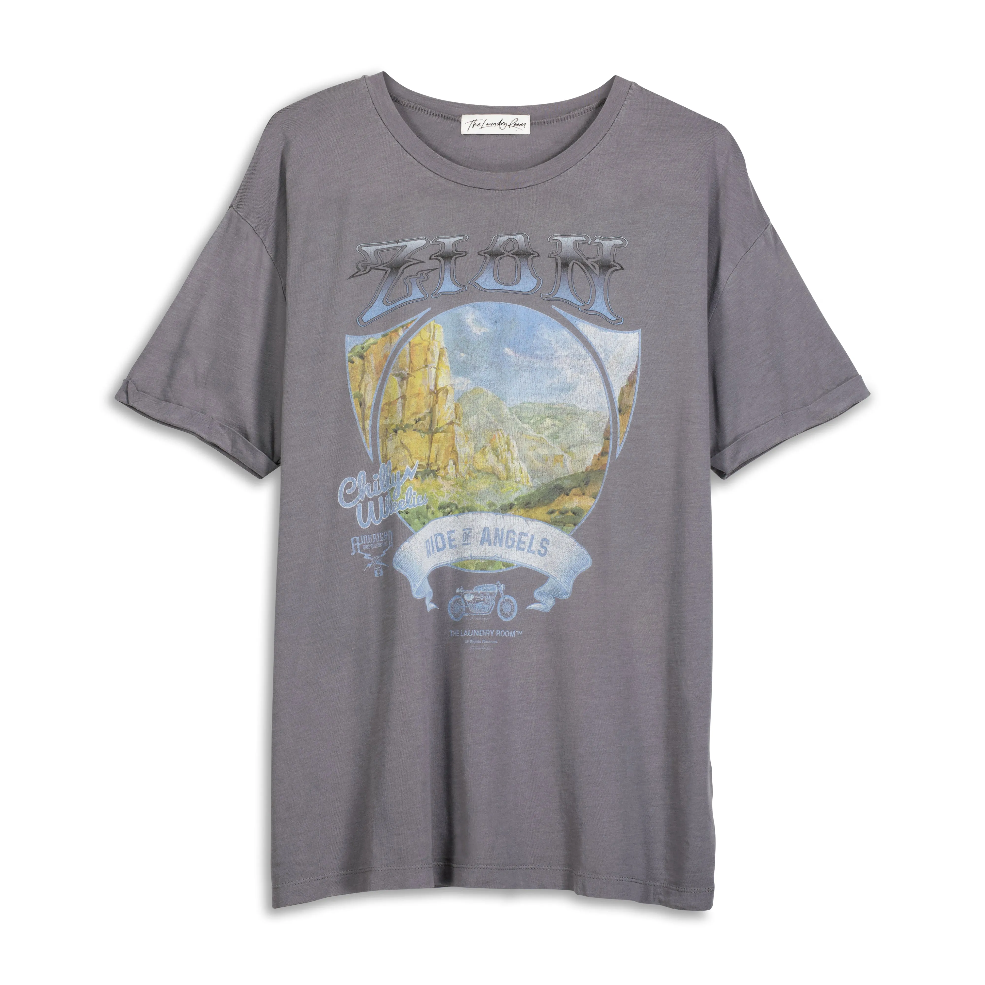 Zion Ride - Oversized Tee - Gravity Grey